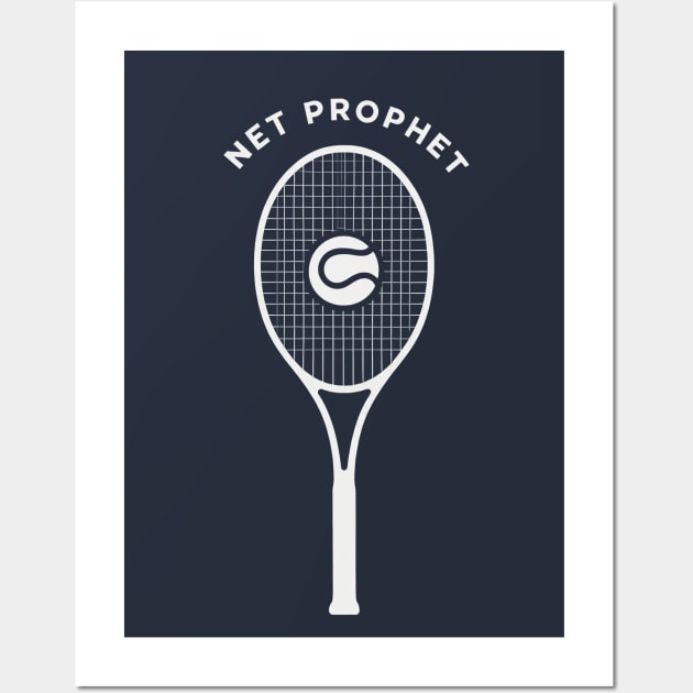 Net Prophet Tennis Graphic - Modern Sports Enthusiast Design Wall Art by Retro Travel Design